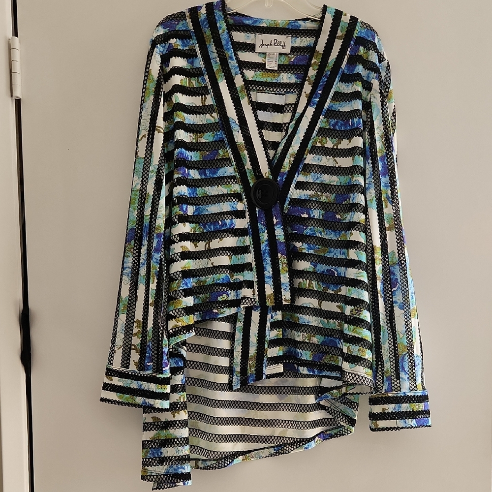 Joseph Ribkoff Multicolor Striped Jacket